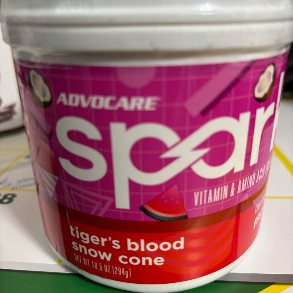 AdvoCare Spark Tiger's Blood Snow Cone